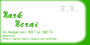 mark merai business card